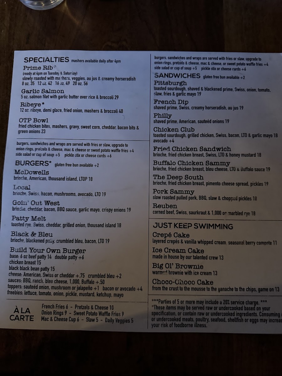 Menu Old Town Pub & Restaurant-5