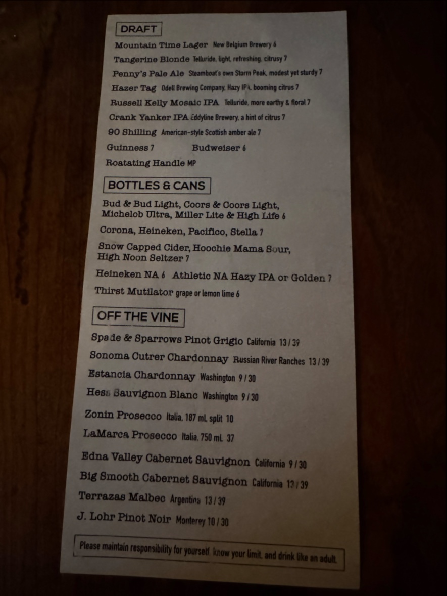 Menu Old Town Pub & Restaurant-6